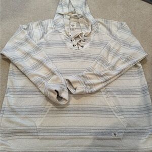 Billabong Gray Striped Knit Top
